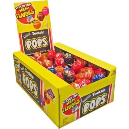 Tootsie Roll Tootsie Roll® Tootsie Pops, 0.6 oz., Assorted Flavors, 100/Box TOO508